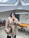 Yeni Helen Saçaklı Kaban Ceket - Bej