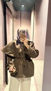 Yeni Pelerinli Tasarım Trençkot Kahve