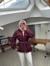 Yeni Sezon Puf Mont Bordo