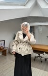 Yeniii Premium Kruvaze Trençkot Bej