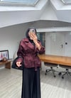 Yeniii Premium Kruvaze Trençkot Bordo
