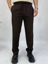 Acı Kahve Lastik Bel Regular Pantolon P0037