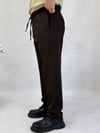 Acı Kahve Lastik Bel Regular Pantolon P0037