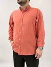 Açık Kiremit Oversize Pamuk Gömlek G0051
