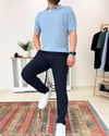 Açık Mavi Polo Yaka Triko Tshirt T0006