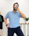 Açık Mavi Polo Yaka Triko Tshirt T0006