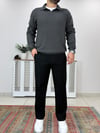 Antrasit Polo Yaka Regular Fit Triko K0020