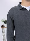 Antrasit Polo Yaka Regular Fit Triko K0020