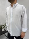 Beyaz Oversize Pamuk Gömlek G0044