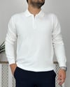 Beyaz Uzun Kol Triko K0007
