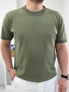 Çağla Bisiklet Yaka Örme T-shirt T0024