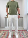 Çağla Bisiklet Yaka Örme T-shirt T0024