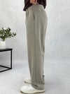 Çizgili Gri Baggy Pantolon P0036