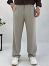 Çizgili Gri Baggy Pantolon P0036