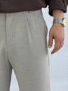 Çizgili Gri Baggy Pantolon P0036