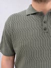 Comfort Haki Örme Tşhirt T0026