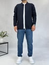 Fermuarlı Lacivert Hırka K0026