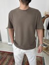 Haki Rahat Kalıp Dokulu Tshirt T0013