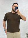 Kahverengi Triko T-shirt T0030