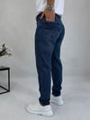 Koyu Mavi Boyfriend Kalıp Kot Pantolon P0038