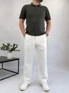 Loose Boru Paça Ekru Pantolon P0034