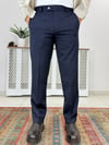 Lüx Regular Kalıp Lacivert Kumaş Pantolon P0028
