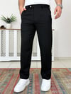 Lüx Regular Kalıp Siyah Kumaş Pantolon P0030