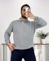 Polo Yaka İnce Triko Gri