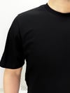 Siyah Bisiklet Yaka Basic T-shirt T0020