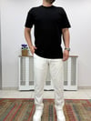 Siyah Bisiklet Yaka Basic T-shirt T0020