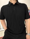 Siyah Polo Yaka Örme Tshirt T0014