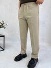 Taş Rengi Lastik Bel Regular Pantolon P0038