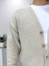 Wool Yün Hırka Ceket Taş Rengi K0017