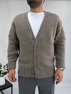 Wool Yün Hırka Ceket Vizon Rengi K0027