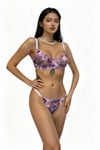 Clementine Purple - Zarif Dantelli Mor Bralet Sütyen Tanga Külot Iç Çamaşır Takımı