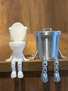 2'Lİ Banyo Dekoratif Figür Seti(Klozet Çöp Kovası)