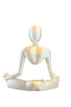Sedef Beyazı Yoga Temalı Kartvizitlik (Işıltılı Beyaz)