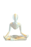 Sedef Beyazı Yoga Temalı Kartvizitlik (Işıltılı Beyaz)
