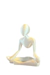Sedef Beyazı Yoga Temalı Kartvizitlik (Işıltılı Beyaz)