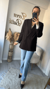 ACI KAHVE BLAZER CEKET