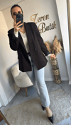 ACI KAHVE BLAZER CEKET