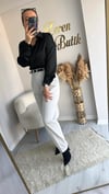 AÇIK GRİ YÜKSEK BEL KEMERLİ PANTOLON