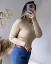 BALIKÇI YAKA FİTİLLİ TRİKO KAZAK