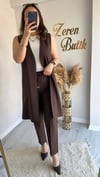 BELİ LASTİKLİ DÜZ PANTOLON