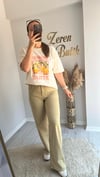BELİ LASTİKLİ İNCE DENİM PANTOLON