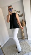 GOLD DÜĞMELİ PEPLUM YELEK