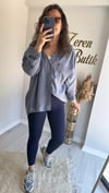 OVERSİZE TENCEL GÖMLEK