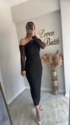 TAŞLI MİDİ BOY TÜL ELBİSE
