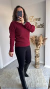 TRANSPARAN KADİFE KAZAK