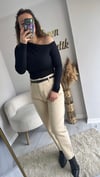 YÜKSEK BEL KEMERLİ MOM JEAN